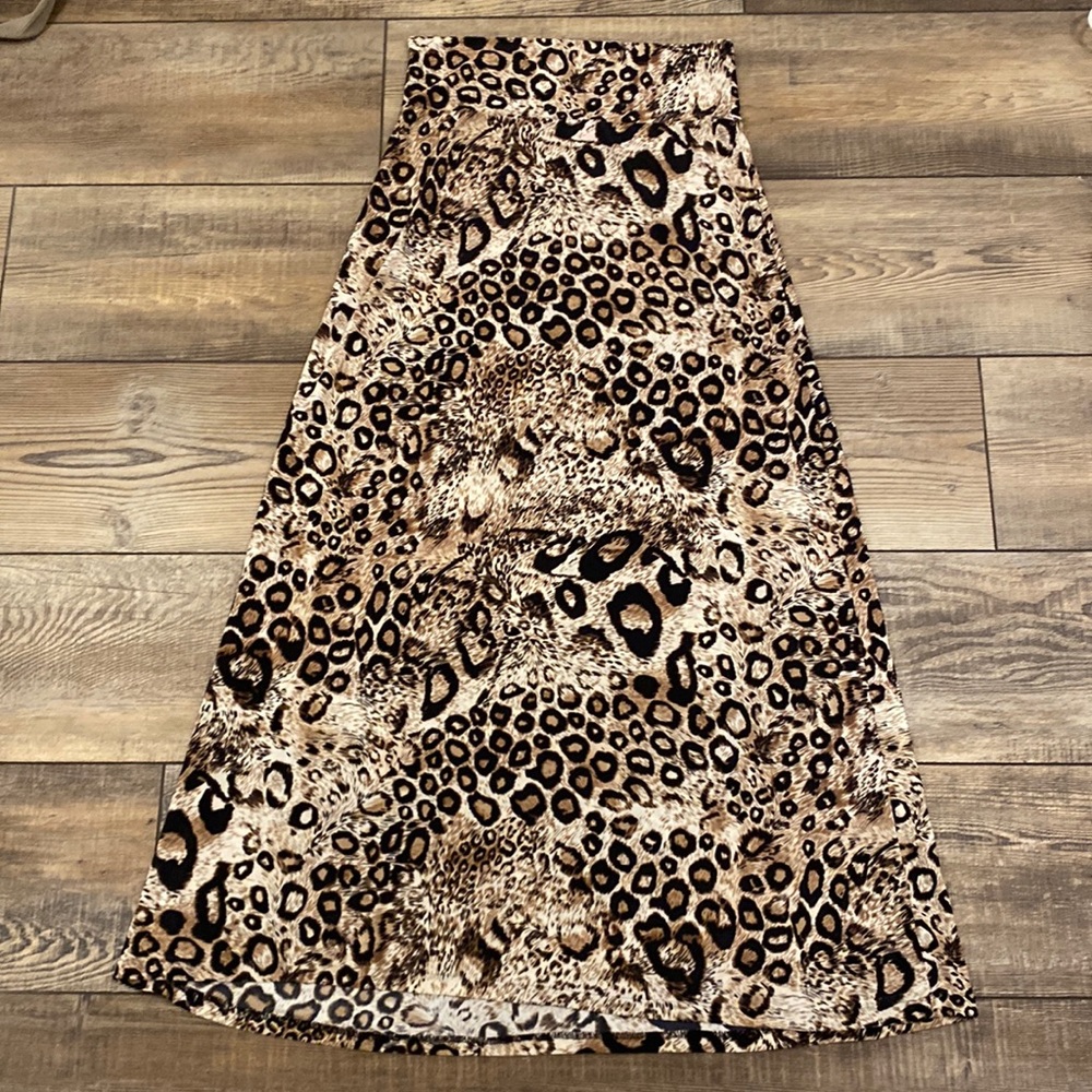 🌟NWOT🌟 Leopard Print Flowy Maxi Skirt- GOT STYLE U.S.A